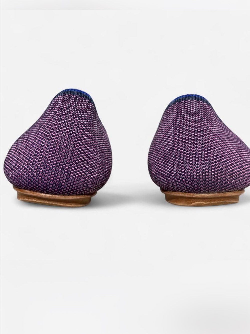 Rothy’s pink & purple metallic round toe flats - Picture 4 of 6
